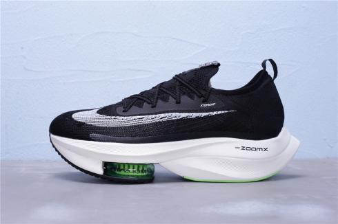 Nike Air Zoom Alphafly NEXT% Black Electric Green Running Shoes CI9925 ...