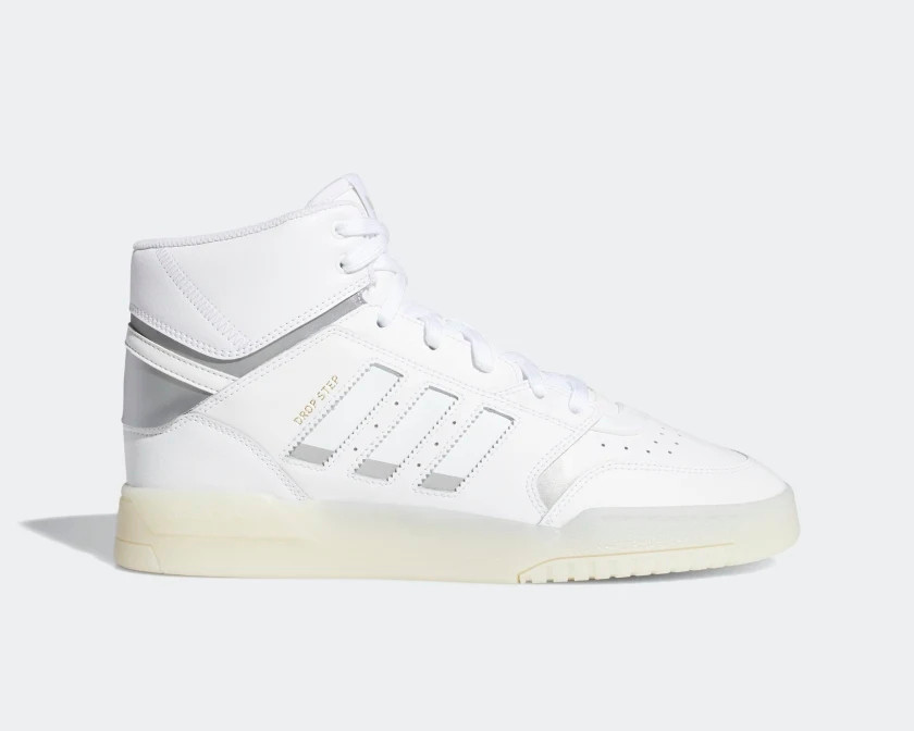 Adidas Originals Drop Step High Sneaker White Grey EF7140 - Febbuy