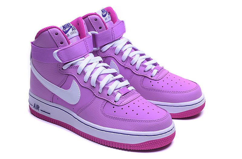 Nike Air Force 1 High GS Girls Pink Fashion Shoes 653998-501 - Febbuy
