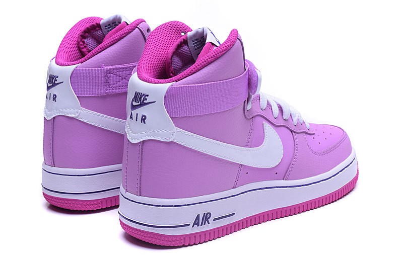 Nike Air Force 1 High GS Girls Pink Fashion Shoes 653998-501 - Febbuy