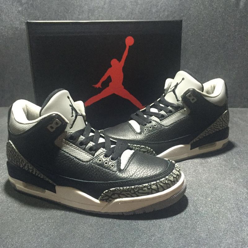 Nike Air Jordan III 3 Crack Gray Cymbidium Sinense Men Basketball Shoes ...