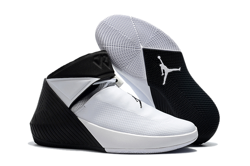 Nike Air Jordan Westbrook Men Basketball Shoes White Black - Febbuy