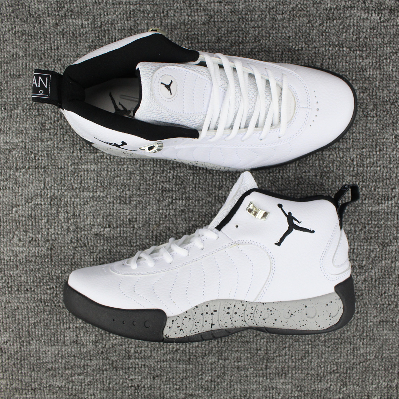 Nike Air Jordan Jumpman Pro Air Jordan 125 Men Basketball Shoes White Grey 906876 103 Febbuy 0264