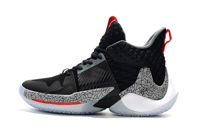 Nike Jordan Why Not Zero.2 Westbrook 0.2 Black Grey Cement AO6219-003 ...