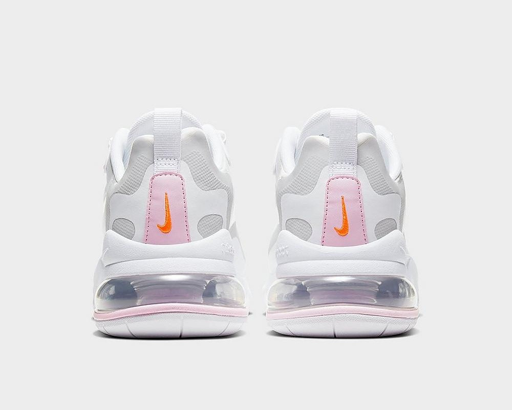Nike Air Max 270 React White Vast Grey Pink Running Shoes CZ0372-101 - Febbuy