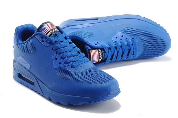 Nike Air Max 90 Hyperfuse QS Sport USA Royal Blue July 4TH Independence ...