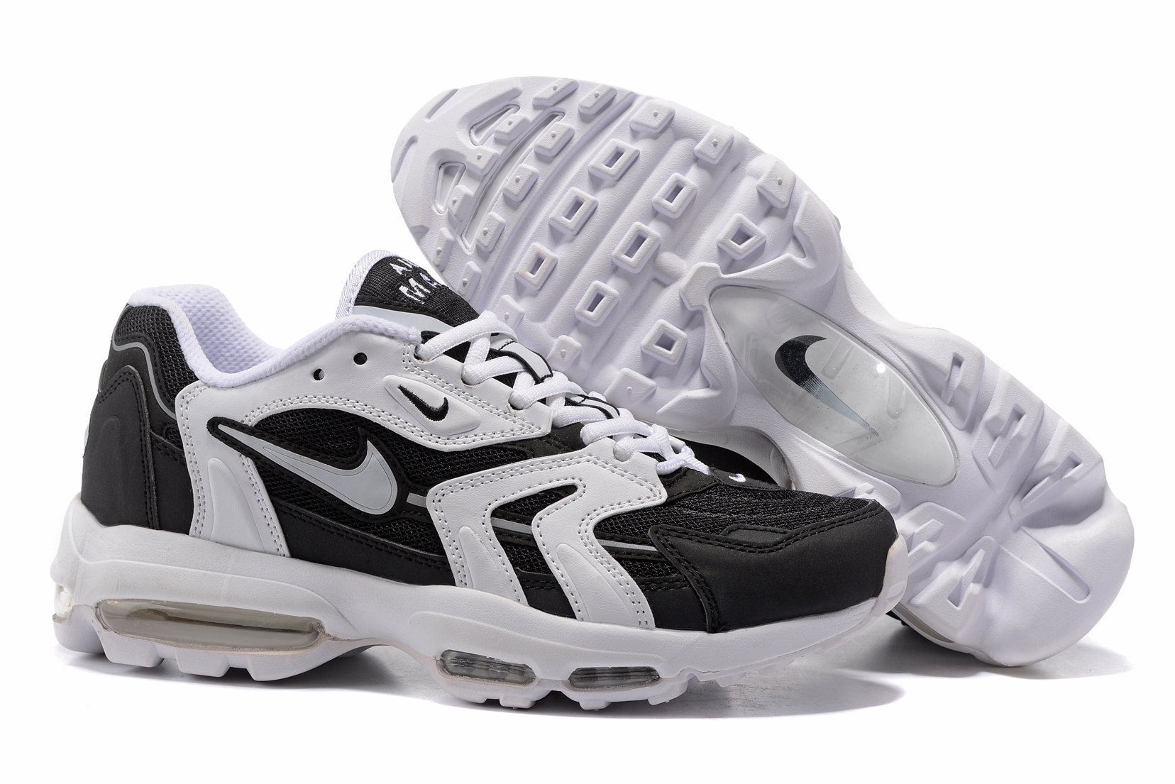 Nike Air Max 96 white black Men Running Shoes Febbuy