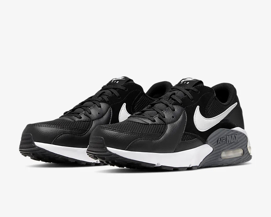 Nike Air Max Excee Black White Dark Grey CD4165-001 - Febbuy