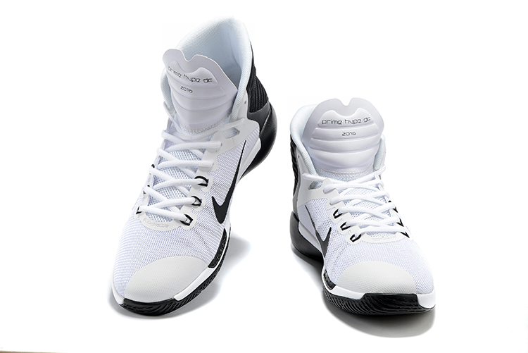 Nike Prime Hype DF 2016 EP White Black Mens Basketball Shoes Sneakers 844788-100 - Febbuy