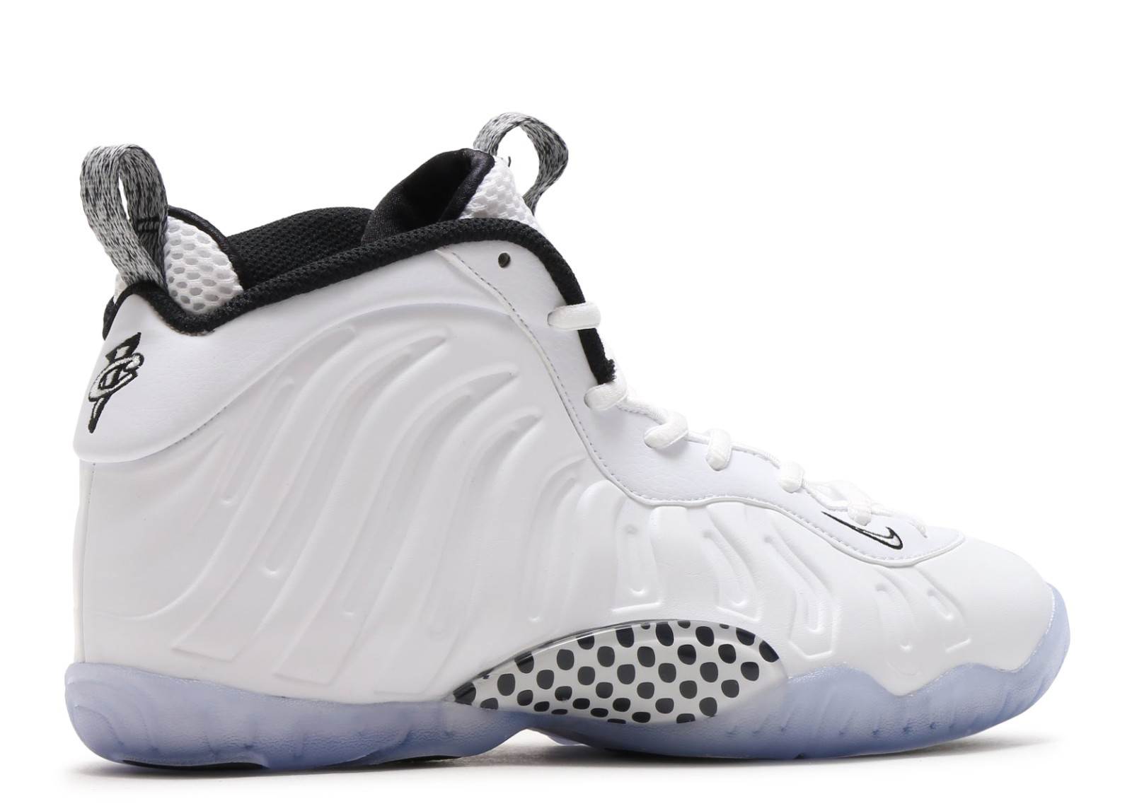 nike little posite one white and black