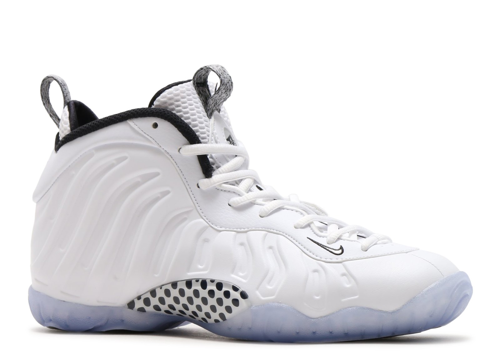 nike little posite one white and black