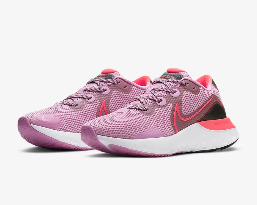 Nike Wmns Renew Run Beyond Pink Black Flash Crimson CK6360-601 - Febbuy